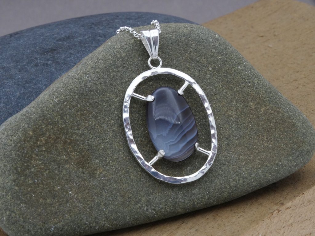 Botswana agate pendant