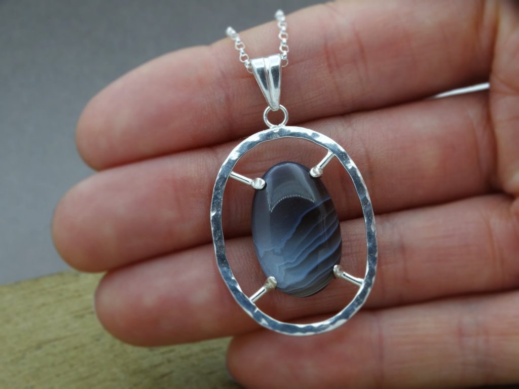 Botswana agate pendant