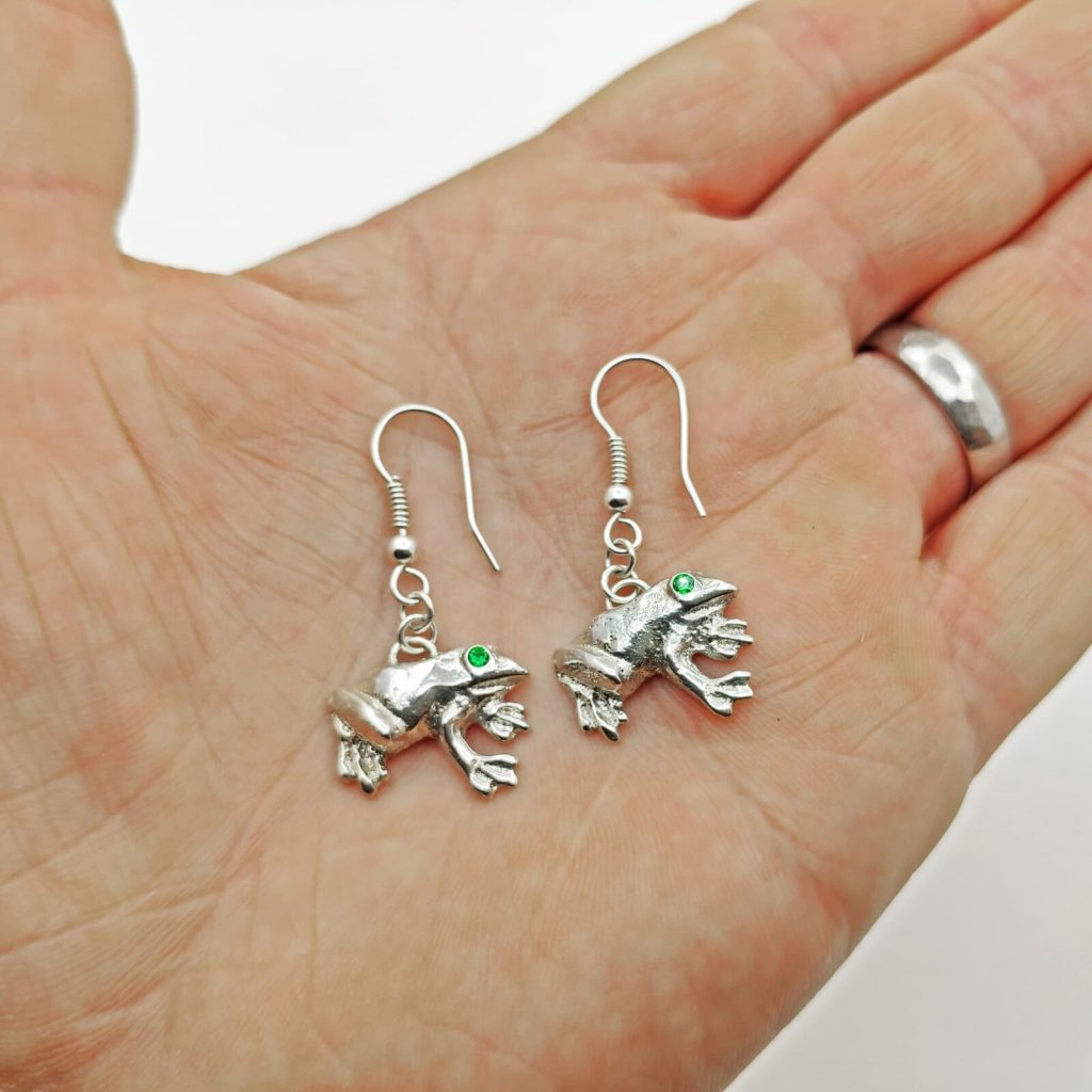 Frog earrings