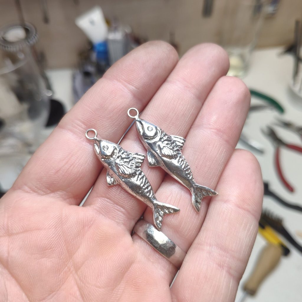 Mackerel earrings